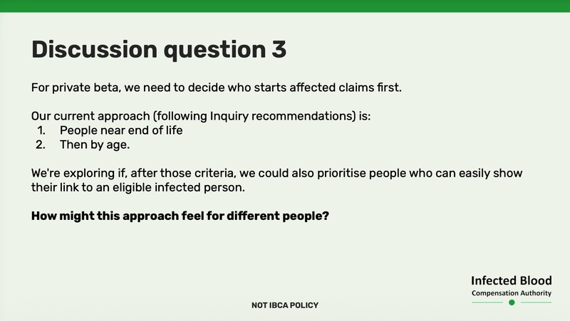 Slide about priority of affected claims